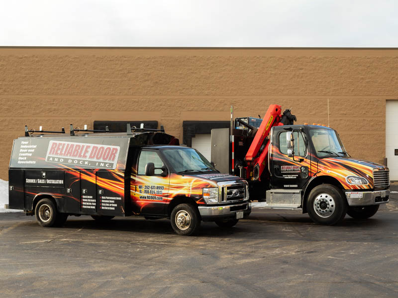 Reliable Door and Dock trucks